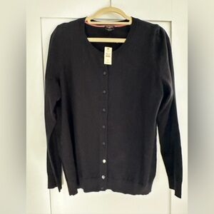 NWT Elegant Navy Button-Up Cardigan